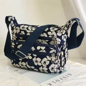 单肩牛津布妈妈包背包中年婆婆包包休闲尼龙纯色布包多层帆布包包2