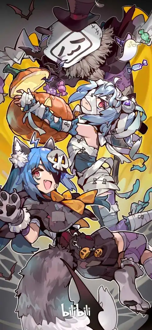 bilibili封面截屏 万圣节 - 堆糖,美图壁纸兴趣社区