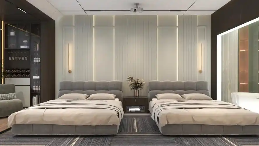 186****7779uijd-40平米时尚标间一层卧室装修效果图第1张