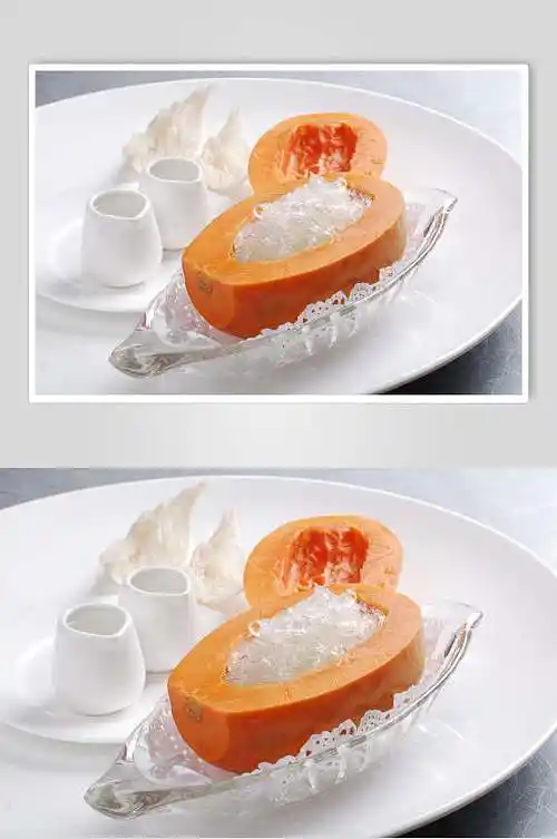 特色木瓜炖官燕美食图片