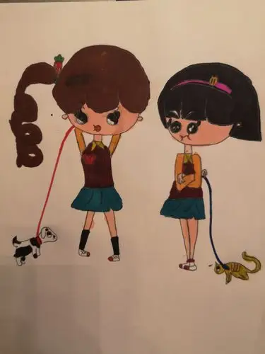 小朋友画了一对闺蜜成长系列故事说要画到她们生宝宝为止ヾ0763哇