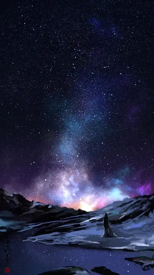夜空,画师雪代薰