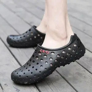 夏季包头胶 span class=h>凉鞋 /span>男士休闲沙滩度假鞋子男式塑料