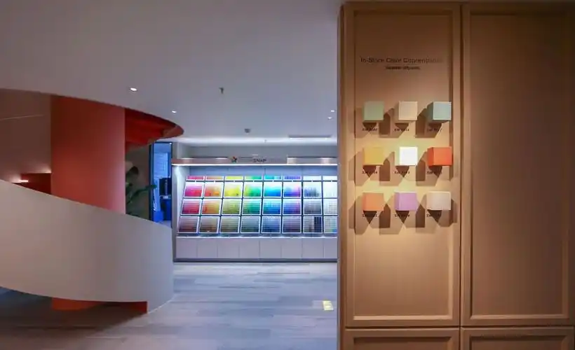 美国宣伟涂料门店探索全球第一桶水性漆