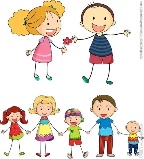 俩小孩手拉手简笔画手拉手简笔画大全人物卡通小人简笔画手拉手