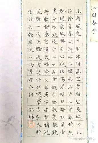 《颂党百年歌伟业》昆山市硬笔书法网络展入展名单揭晓-书画名家网