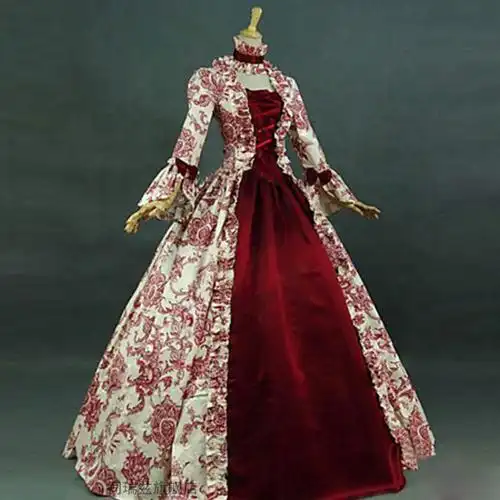 欧洲中世纪服装法式复古纪礼服蓬蓬裙舞台话剧影楼拍照公主演出服
