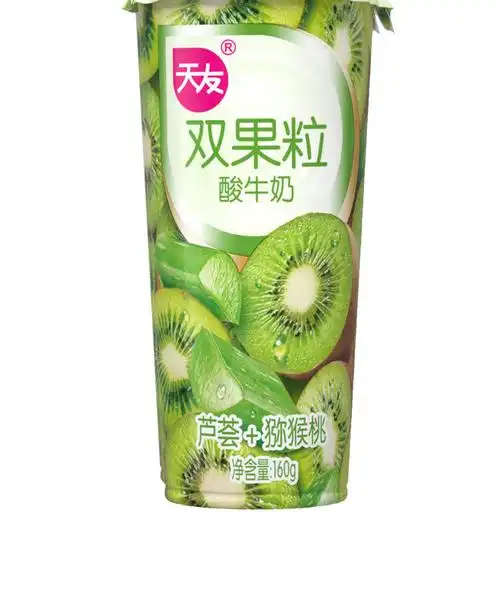 天友牛奶 芦荟猕猴桃双果粒酸奶160g 红枣草莓桑葚袋装风味酸牛乳 大