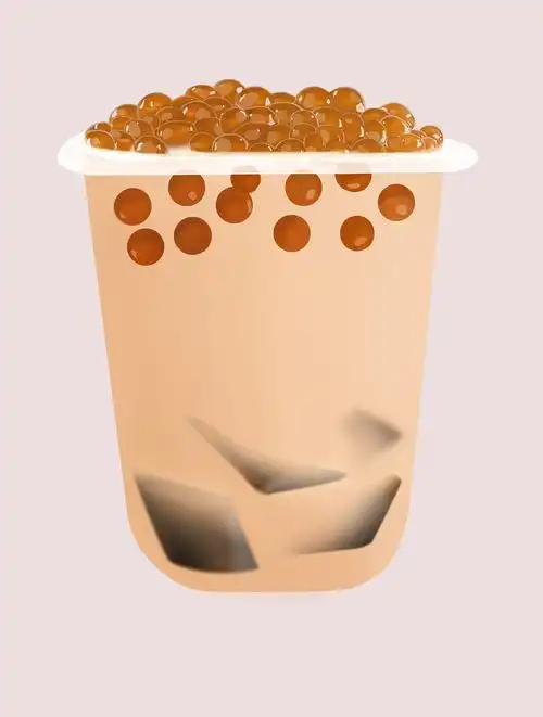 珍珠奶茶手绘