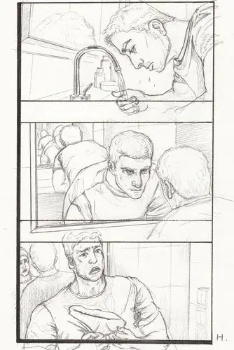 广告分镜脚本手绘线稿和上色01