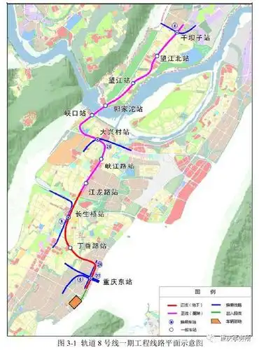 18号线:渝中区延伸段富华路站(不含)—小什字站