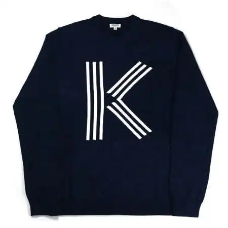 【kenzo】k logo长袖上衣(深蓝)