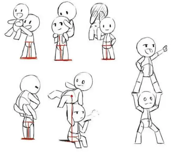 人物角度绘画教学-堆糖,美好生活研究所