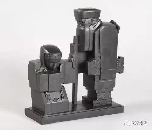 1982年设计 刘开渠先生为刘政德先生设计的葛洲坝《大江截流》雕塑一