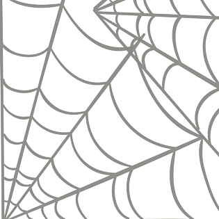 手绘卡通蜘蛛网蛛丝矢量元素