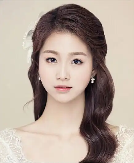 最新的韩式发型新娘韩式发型图集