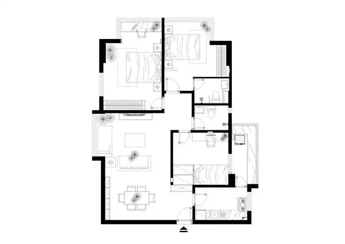 平面布置图_装修美图-新浪家居