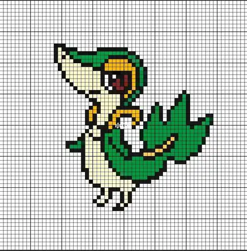 像素图,准备给闺女钩织一个卡包,自制的像素图#像素图  #精灵宝可梦