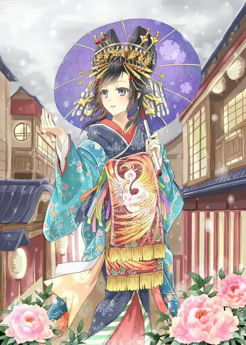 花魁绘师猫月ユキpixivid2077206