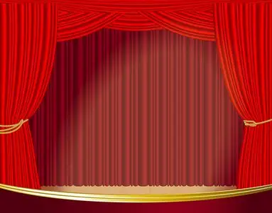 红幕布图片-红幕布素材-红幕布插画-摄图新视界