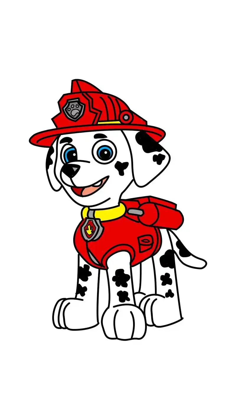 教你怎样画汪汪队毛毛简笔画.#汪汪队简笔画 #汪汪队狗狗简笔 - 抖音