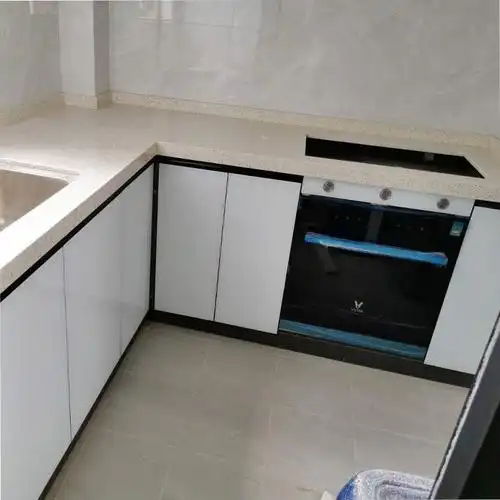 玻璃门门板灶台橱柜门定做带框厨房烤漆彩晶金刚门订c制简易免打已售