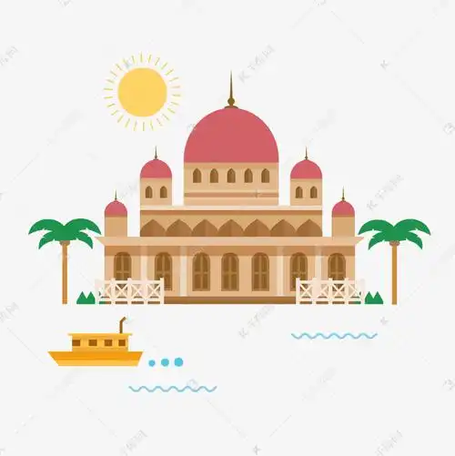 马来西亚建筑物矢量图