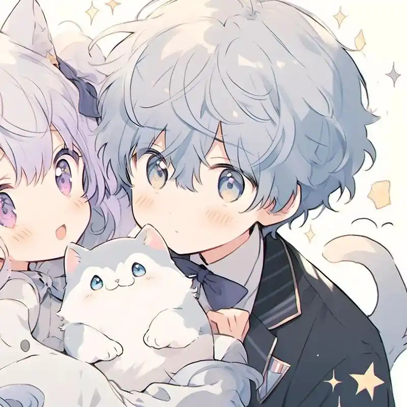 情侣头像丨怦然心动卡通情侣头像