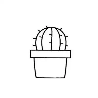 简笔植物仙人掌简笔画 仙人掌仙人掌儿童简笔画仙人掌简笔画图片大全