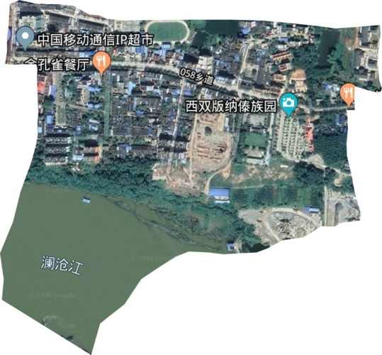 橄榄坝农场高清卫星地图