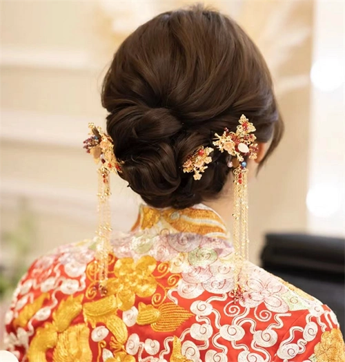 中式复古新娘发型 高端大气上档次