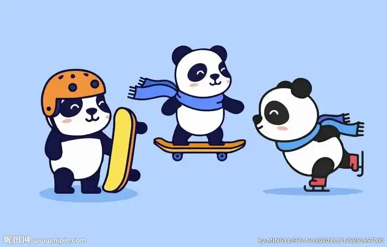 卡通熊猫设计图__动漫人物_动漫动画_设计图库_昵图网nipic.com