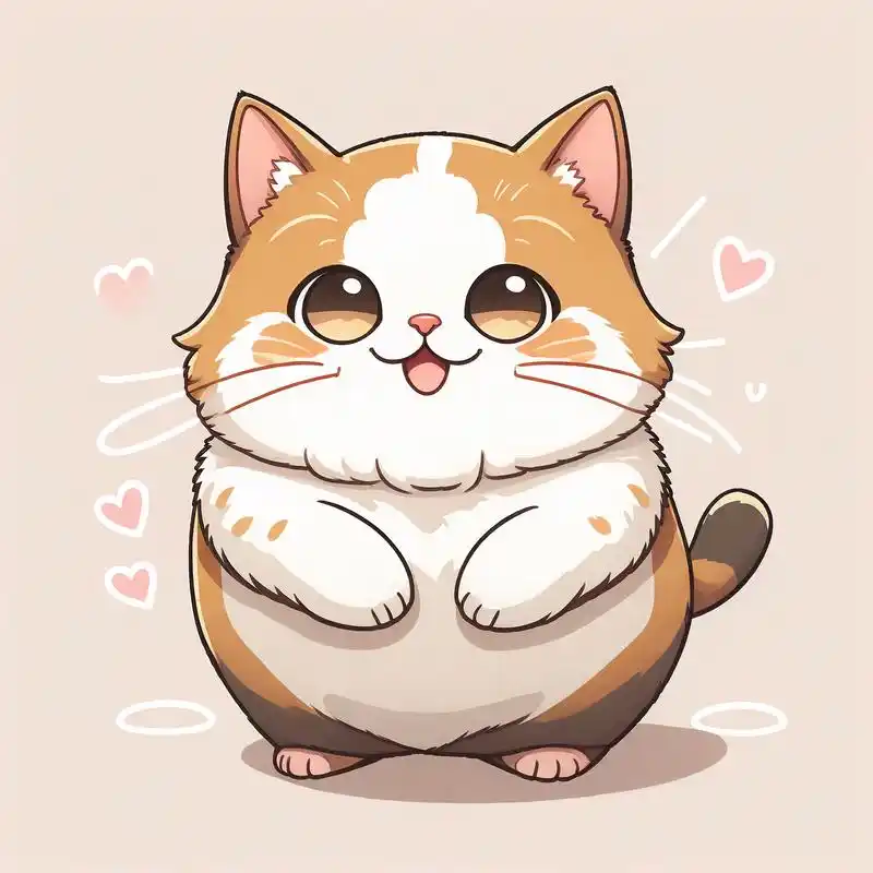 胖嘟嘟的看起来真的超级可爱,让人忍不住想捏捏脸,这种头像真的太治愈