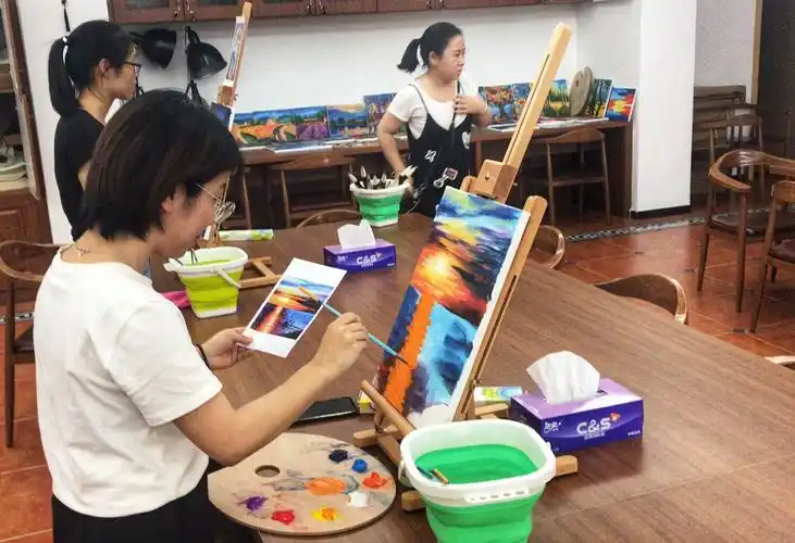 静远的诗意——燕罗街道机关工会油画班培训 - 美篇