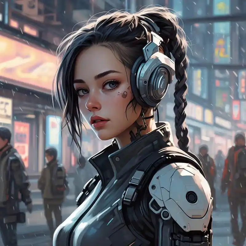 女生赛博朋克头像,酷炫又神秘9592 今天给大家带来了女生最酷的