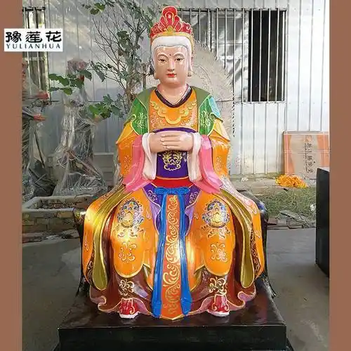 三霄娘娘塑像图片道教神灵三霄娘娘神像云霄琼霄碧霄三霄仙姑神像