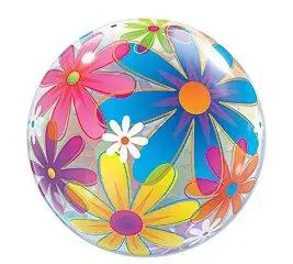 商品22" fanciful flowers bubble qualatex balloons