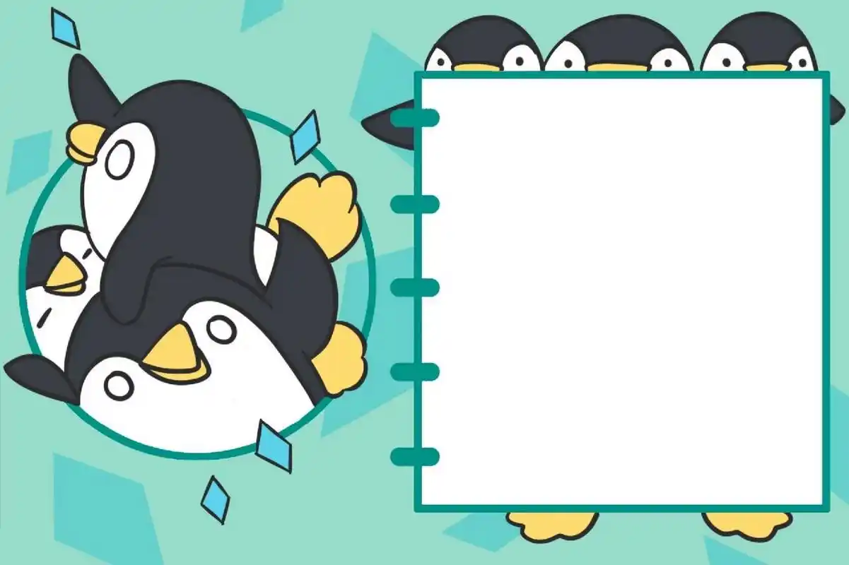 卡通边框94可爱动物系列ppt高清背景图① 929292 ppt课件不好