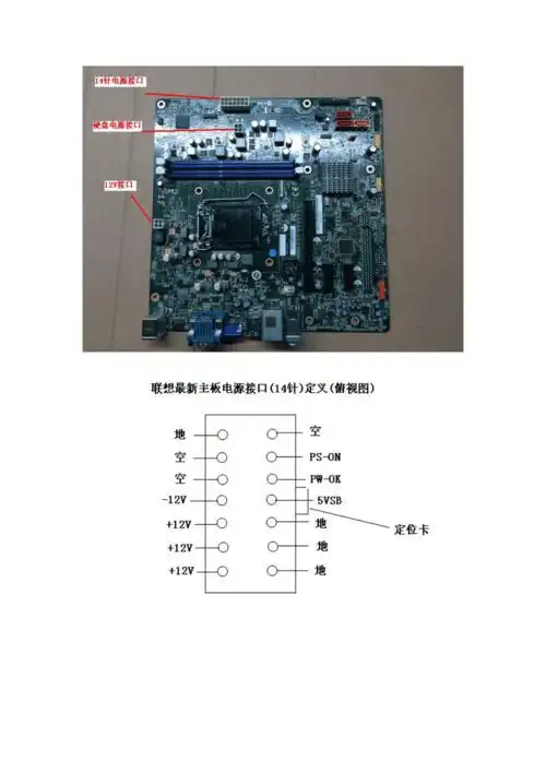 联想主板电源14针接口定义