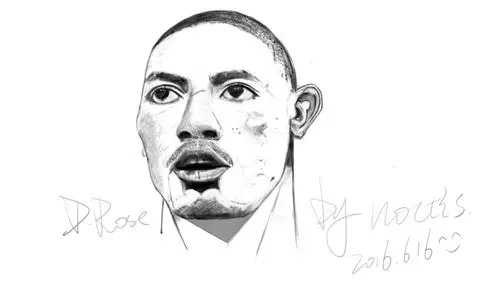 练习画的德里克罗斯