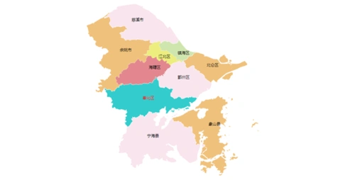 svg绘制宁波市地图