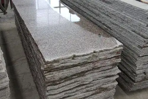 五莲红毛光板 浅红色花岗岩光板 多种规格大板定制