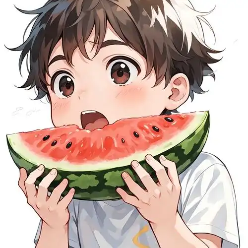 小孩吃西瓜头像🍉