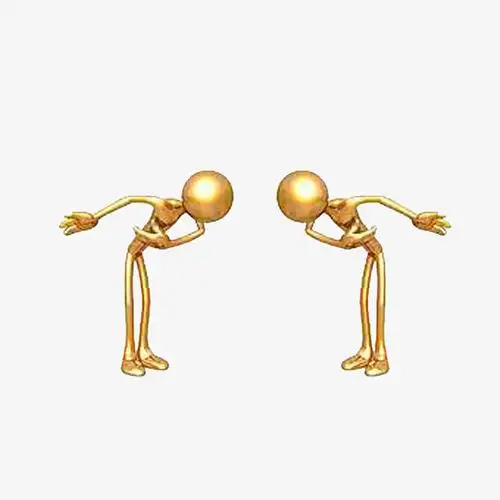 小金人绅士的鞠躬