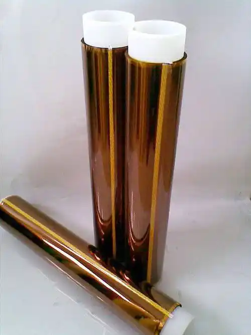 【伟博pet茶色高温胶带 电镀烤漆 绝缘 硅胶保护膜 薄膜高温膜pi膜黄