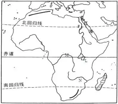 非洲地形图手绘简笔画