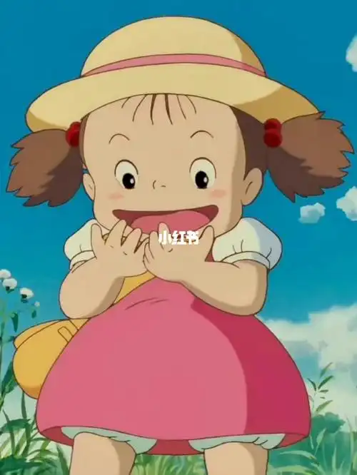 配音龙猫小月教龙猫打伞74