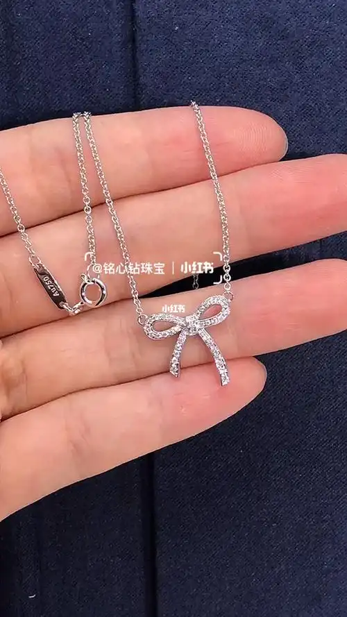 铭心钻珠宝: tiffany 小号蝴蝶结项链_蒂芙尼怎么样_蝴蝶结_项链_时尚