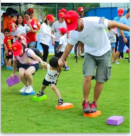 摸石头过河砖趣味团队游戏团建拓展活动道具感统训练器材家用儿童