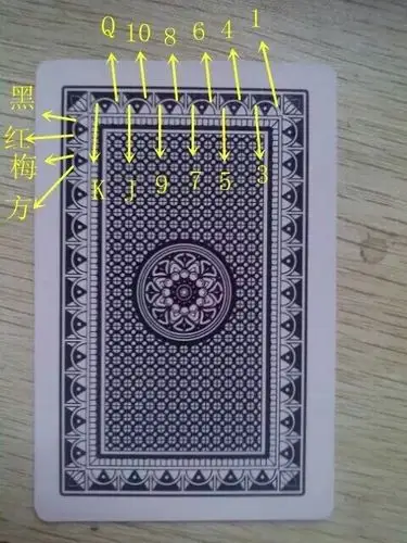 万盛达2039新款魔术扑克牌背面图案认牌特殊纸牌道具定制送图解